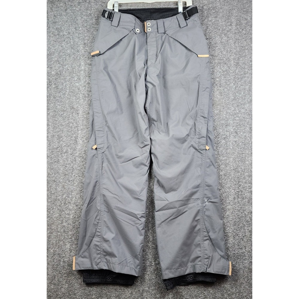 Fox Racing Flux Snow Pants Mens Small Grey Waterproof Ski Snowboard Utility‎